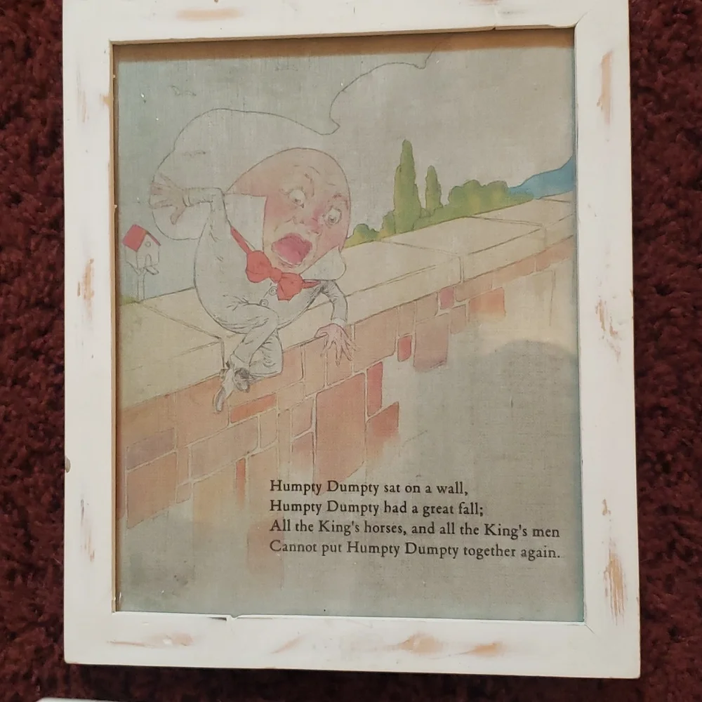 Restoration Hardware 'Mother Goose Nursery Rhyme' Wall Art Set (6)